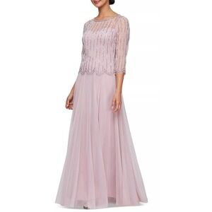 alex evenings ice sage dress Alex Evenings AE134200 Long Formal Fitted Dress